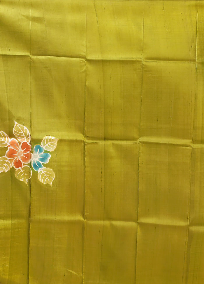 Multicolor Printed Pure Silk Saree Without Blouse Piece