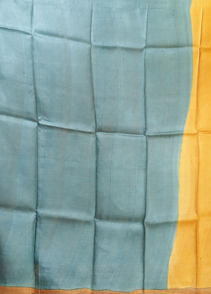 Multicolor Printed Pure Silk Saree Without Blouse Piece