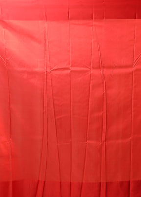 White Dupion Silk Saree With Blouse Piece