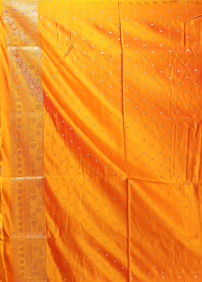 Pink Banarasi Silk Saree With Blouse Piece