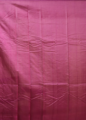 Purple Dupion Silk Saree With Blouse Piece