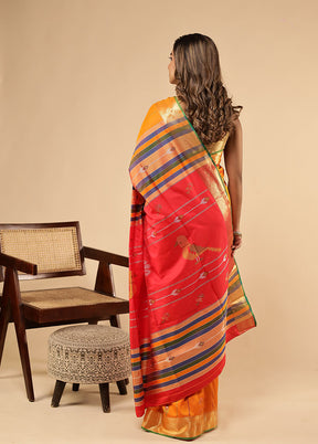 Multicolor Kalakethra Saree With Blouse Piece
