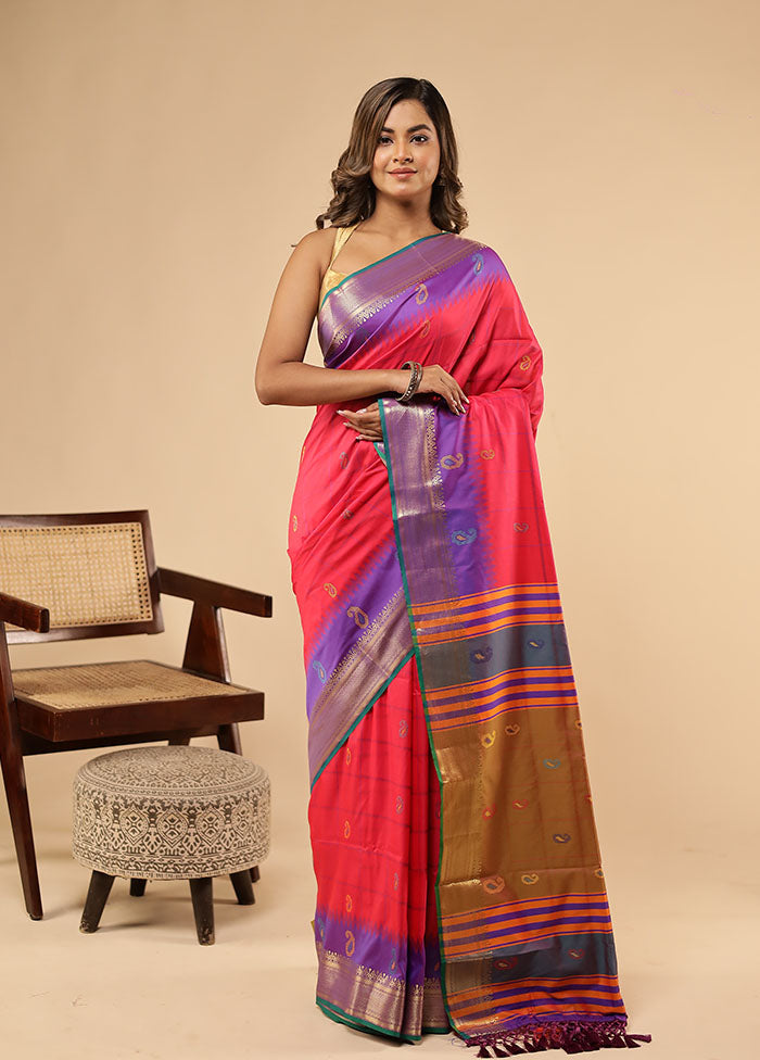 Multicolor Kalakethra Saree With Blouse Piece
