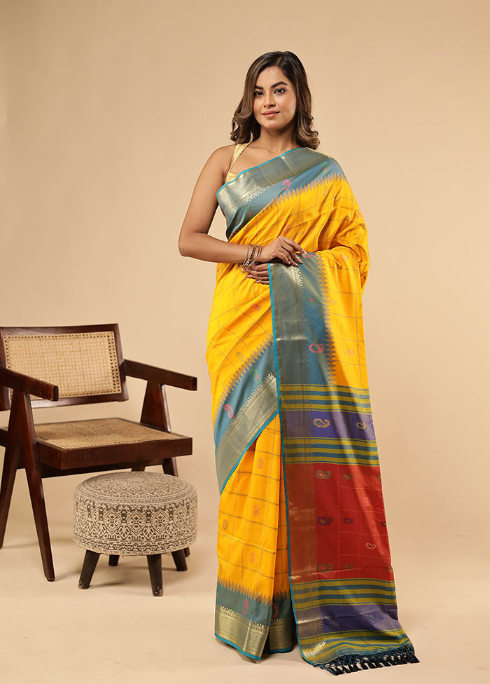 Multicolor Kalakethra Saree With Blouse Piece