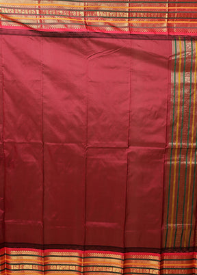 Green Handloom Kanjivaram Pure Silk Saree With Blouse Piece