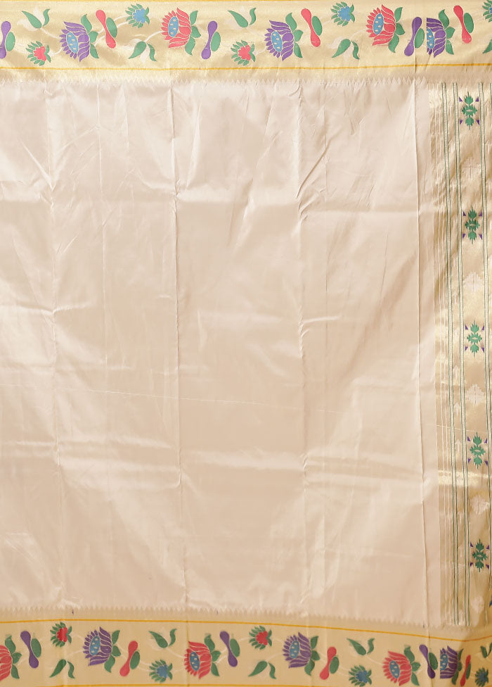 Pink Kanjivaram Silk Saree With Blouse Piece