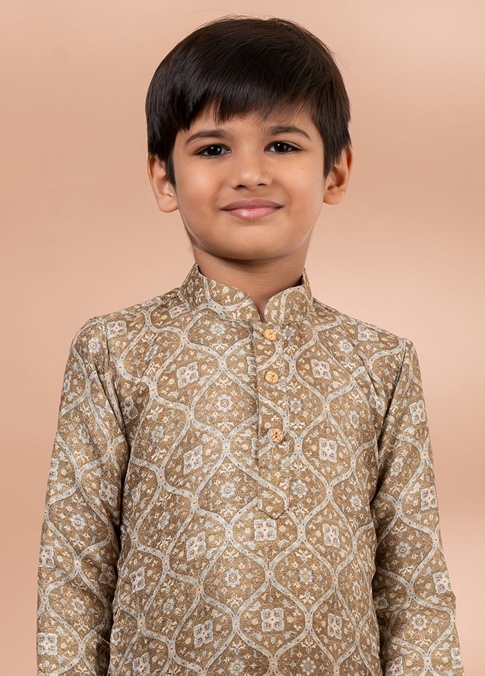 Multicolor Cotton Kurta & Pajama Set