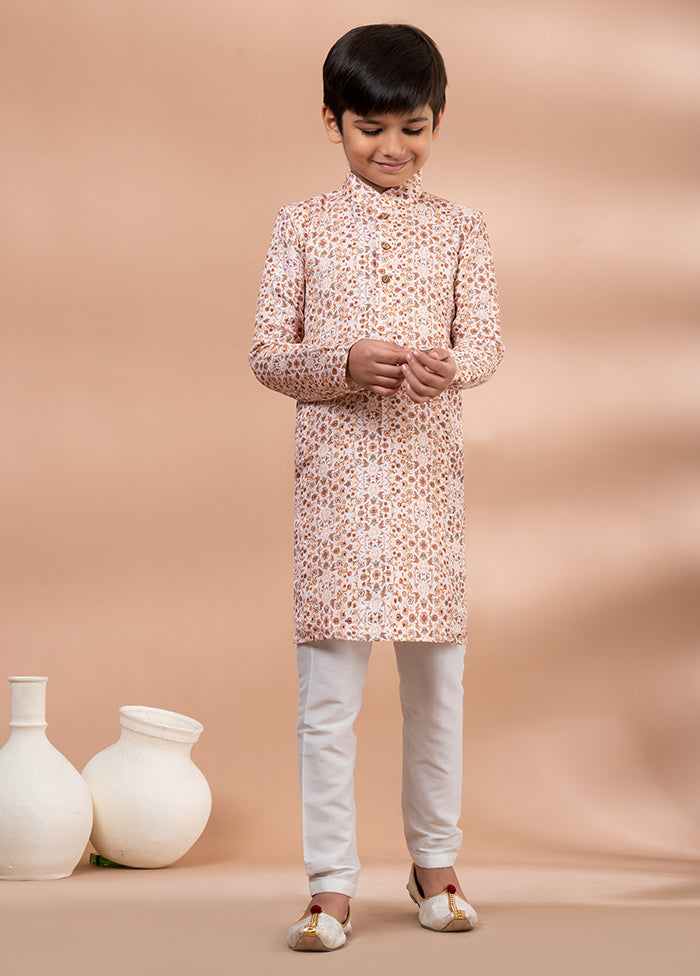 Multicolor Cotton Kurta & Pajama Set