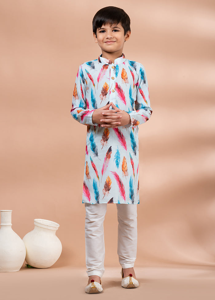 Multicolor Cotton Kurta & Pajama Set