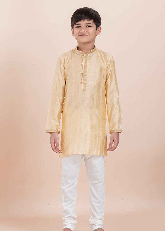 Yellow Cotton Kurta & Pajama Set
