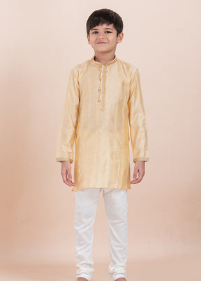 Yellow Cotton Kurta & Pajama Set