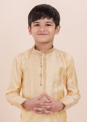 Yellow Cotton Kurta & Pajama Set