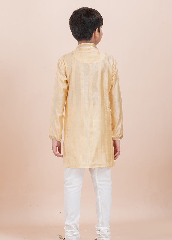 Yellow Cotton Kurta & Pajama Set