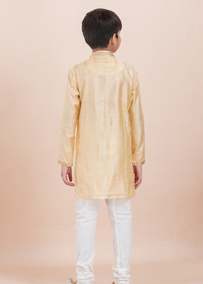 Yellow Cotton Kurta & Pajama Set