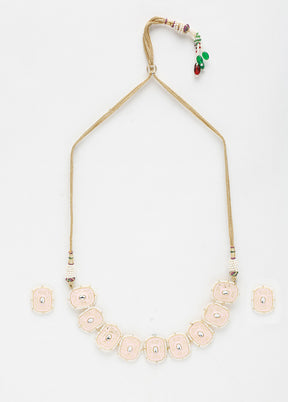 Gold Plated Kundan Jewellery Set - Indian Silk House Agencies