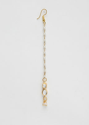 Gold Plated Kundan Mangtika Head Jewellery - Indian Silk House Agencies