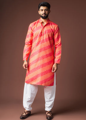 Pink Silk Kurta & Pajama Set