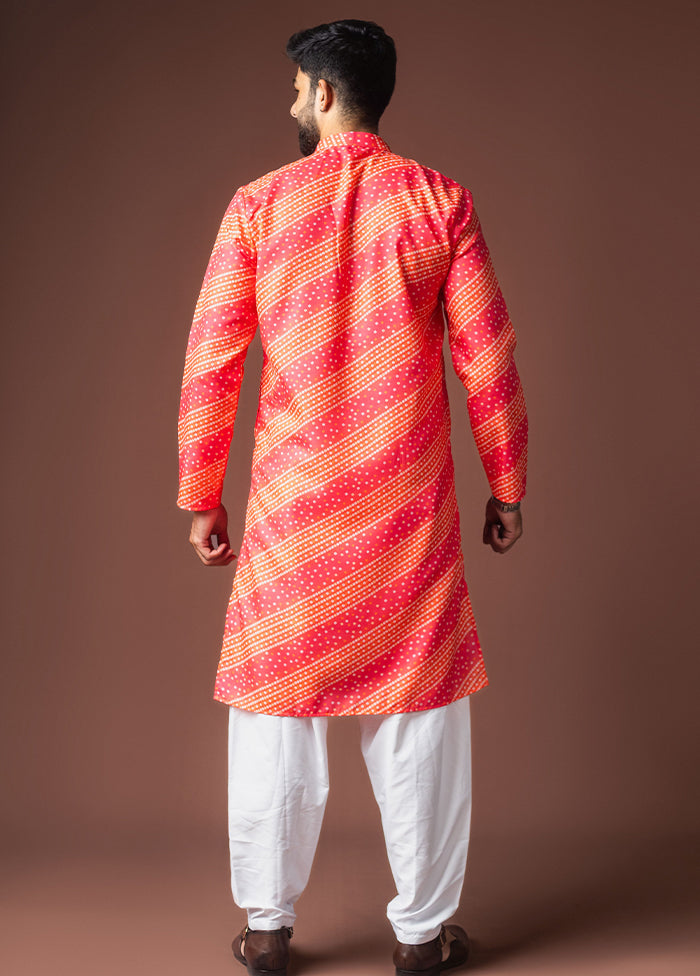 Pink Silk Kurta & Pajama Set