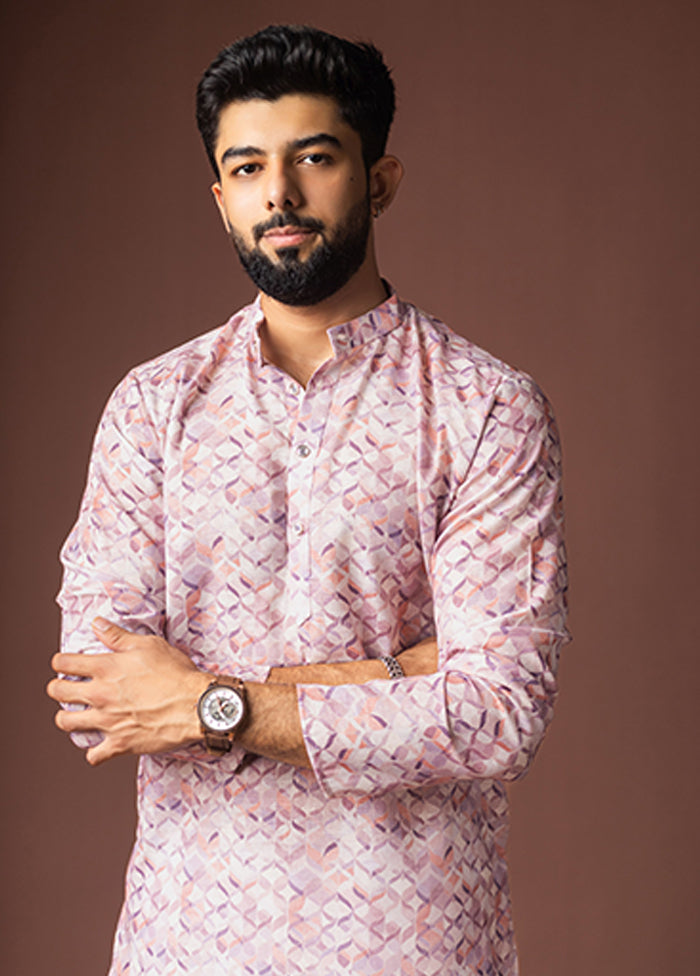Pink Silk Kurta & Pajama Set