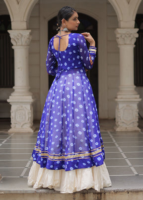 Cream Cotton Lehenga Set
