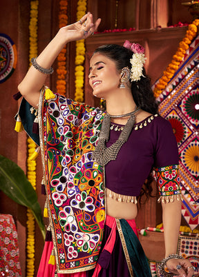 Multicolor Cotton Dupatta Lehenga Set