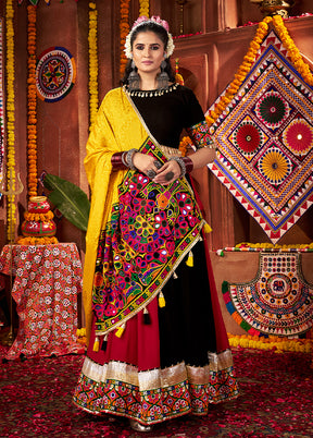 Multicolor Cotton Dupatta Lehenga Set
