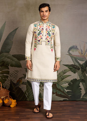 Brown Viscose Kurta