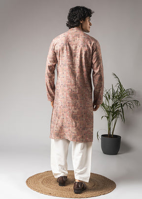 Pink Silk Kurta & Pajama Set
