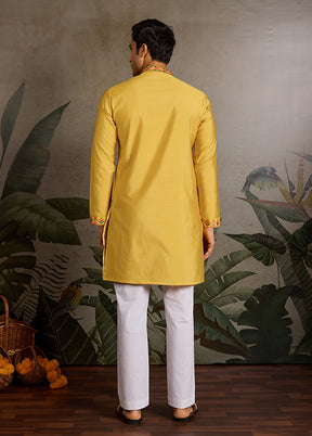 Yellow Viscose Kurta