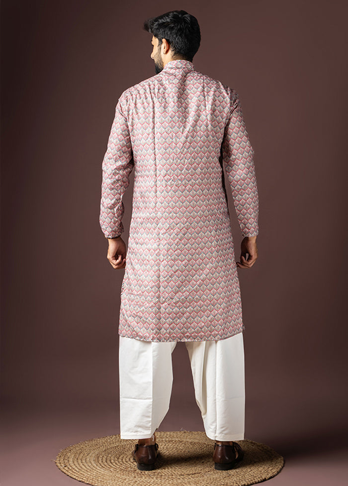Multicolor Cotton Kurta & Pajama Set
