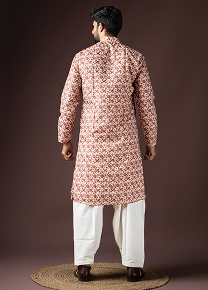 Brown Cotton Kurta & Pajama Set