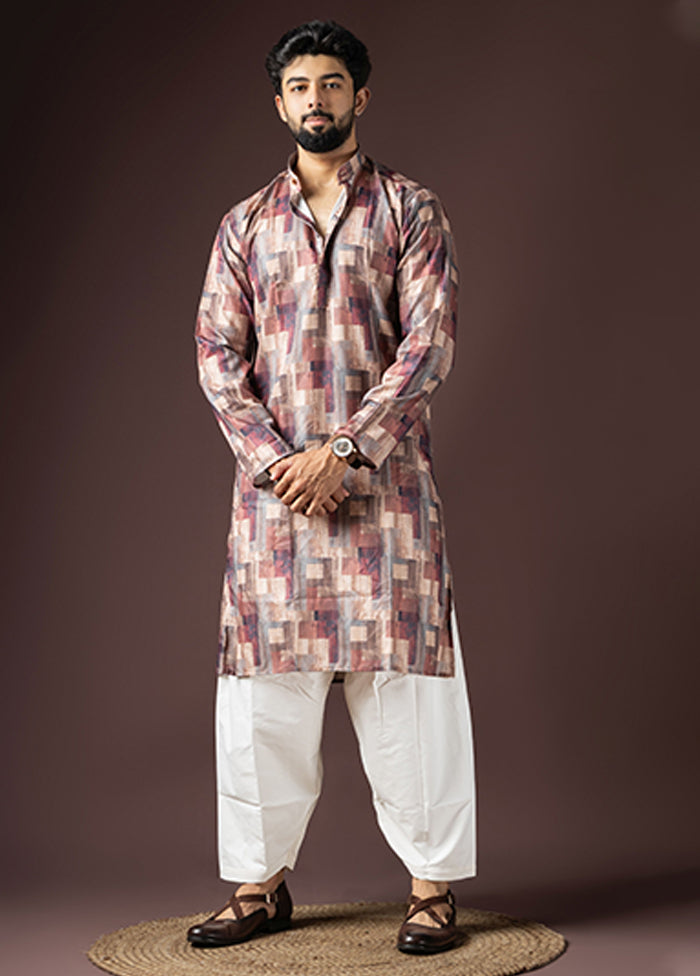 Multicolor Cotton Kurta & Pajama Set
