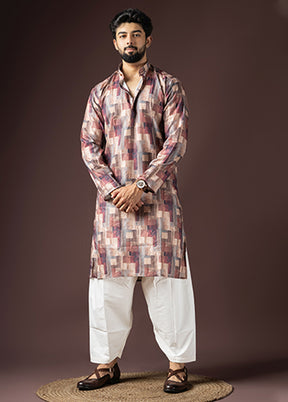 Multicolor Cotton Kurta & Pajama Set