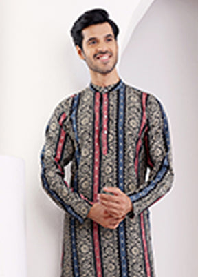 Multicolor Silk Kurta