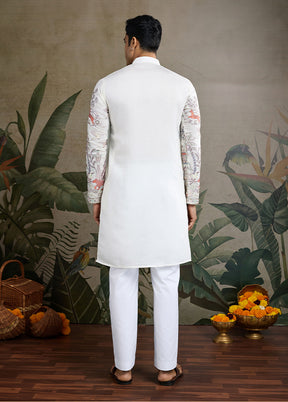 White Viscose Kurta