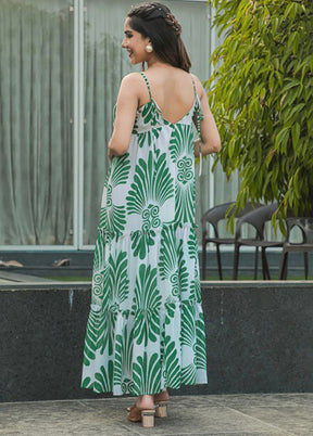 Green Readymade Rayon Kurti