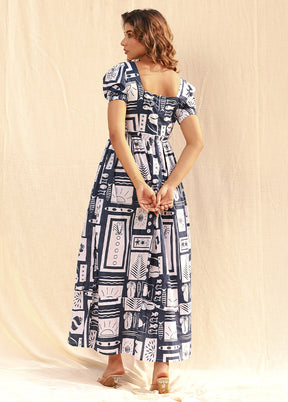 Blue Readymade Rayon Kurti