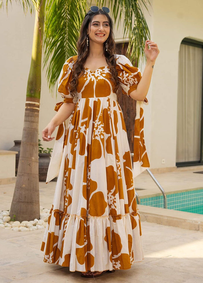 Mustard Readymade Rayon Kurti