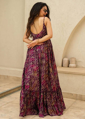 Wine Readymade Rayon Kurti