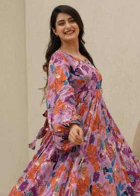 Pink Readymade Rayon Kurti