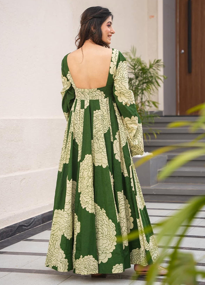 Green Readymade Rayon Kurti