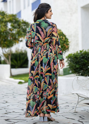 Black Readymade Rayon Kurti