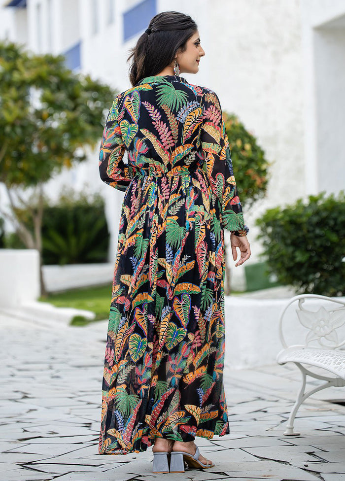 Black Readymade Rayon Kurti