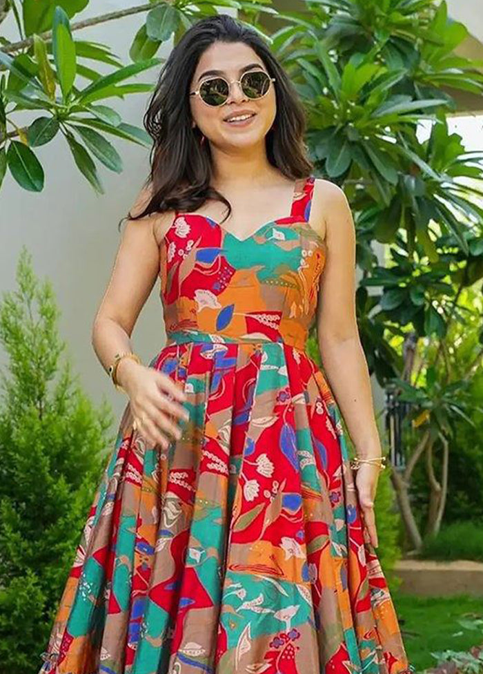 Multicolor Readymade Rayon Kurti