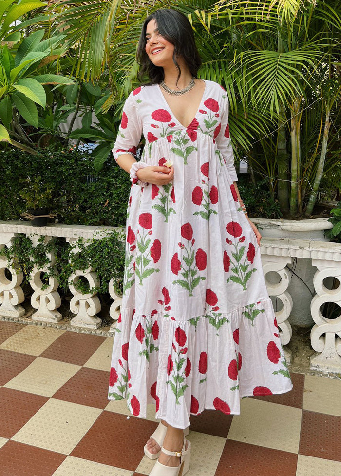 White Readymade Rayon Kurti