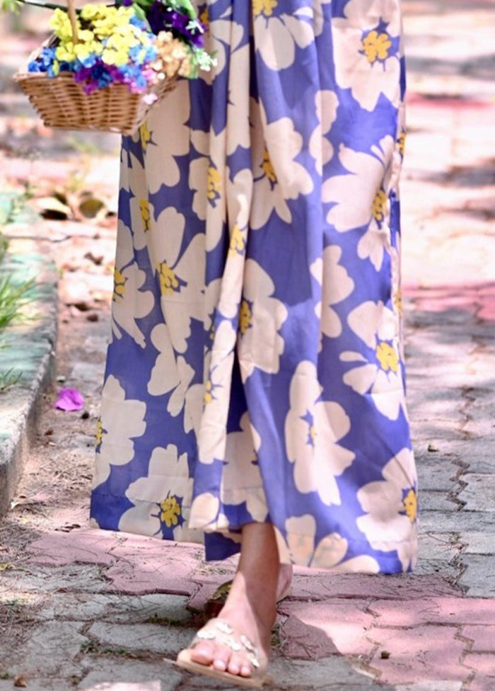 Blue Readymade Rayon Kurti