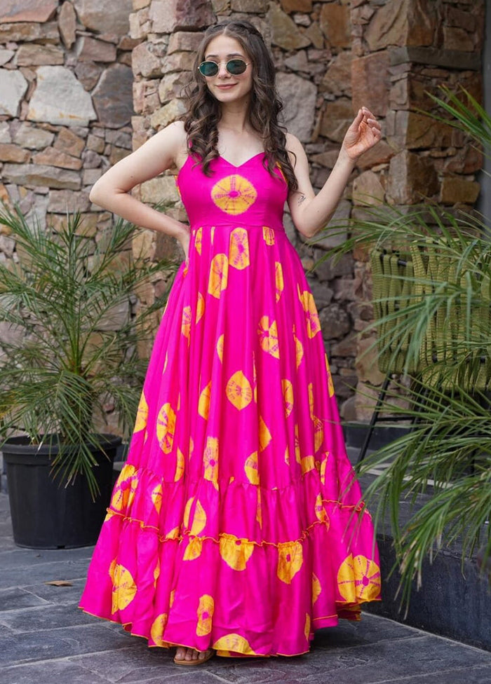 Pink Readymade Rayon Kurti