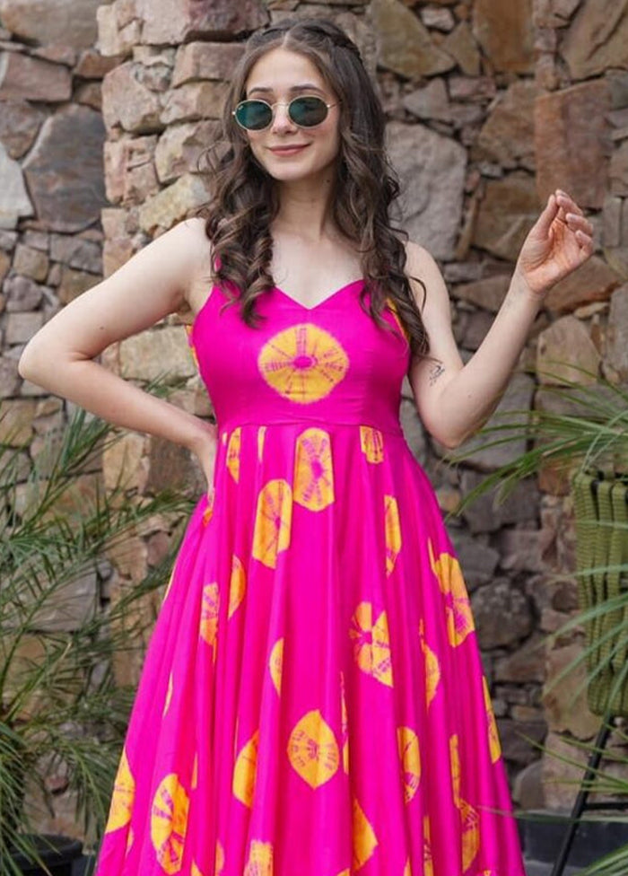 Pink Readymade Rayon Kurti