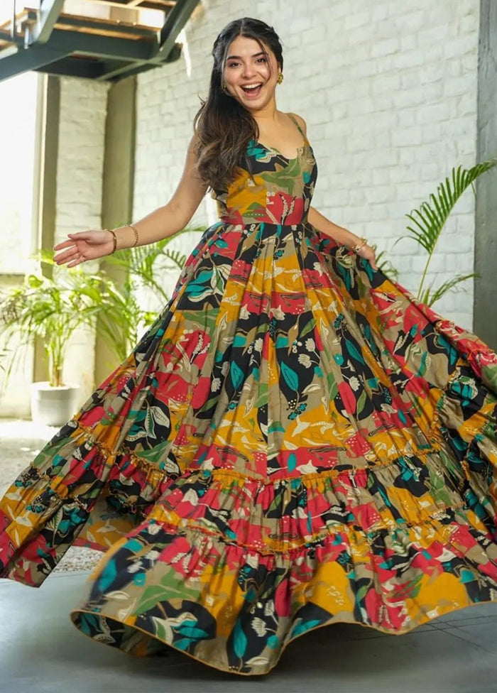 Multicolor Readymade Rayon Kurti