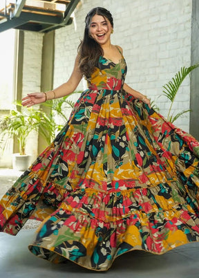 Multicolor Readymade Rayon Kurti